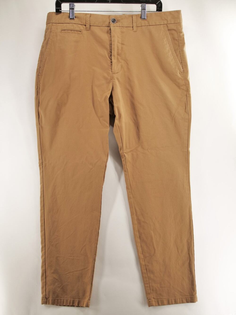 Perk Apparel Feel Good Chinos Mens 36x30 Slim Fit Stretch Khaki Brown Pants